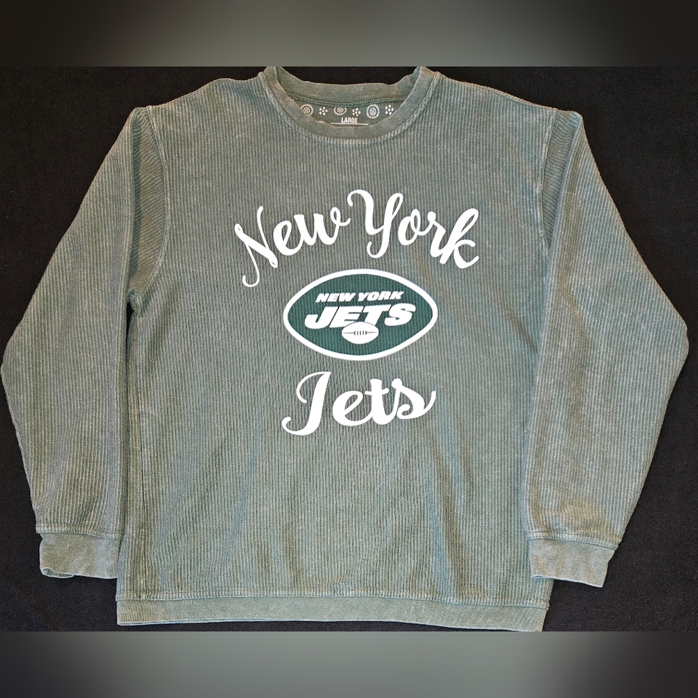 Women's New York Jets G-III 4Her by Carl Banks‎ Green Comfy Cord Pullover